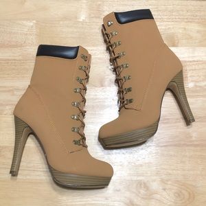SHOE DAZZLE 🍁 Daylene Platform Stiletto Boots